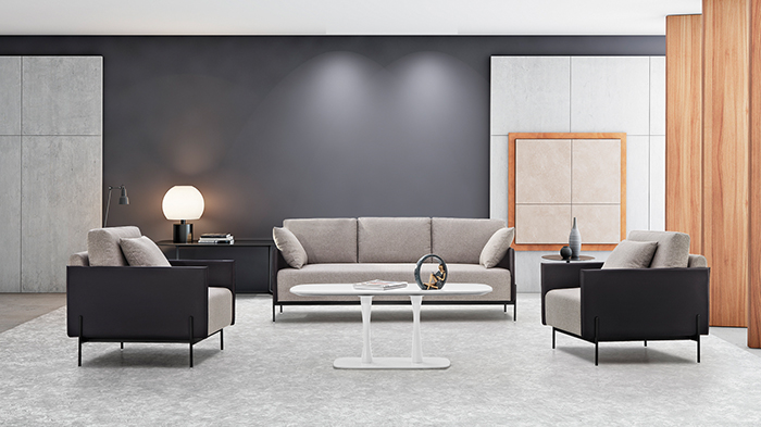 办公休闲沙发如何摆放